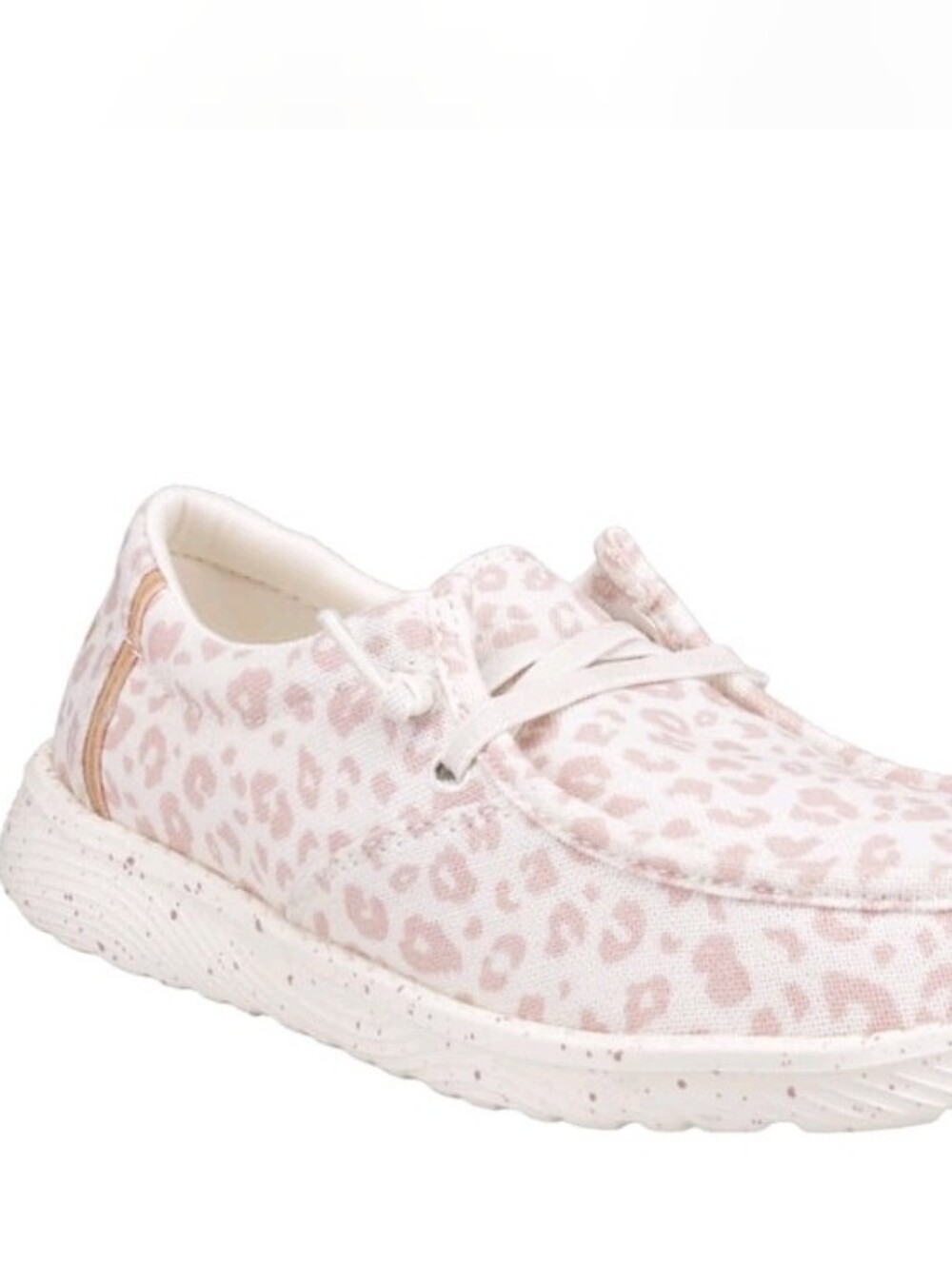 (Ew)Eddie Bauer Women's Pale Convas Slip-On Loafer Cheetah